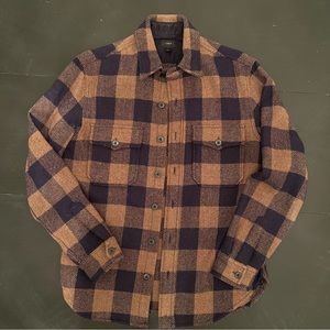 J. Crew men’s buffalo plaid wool shirt jacket